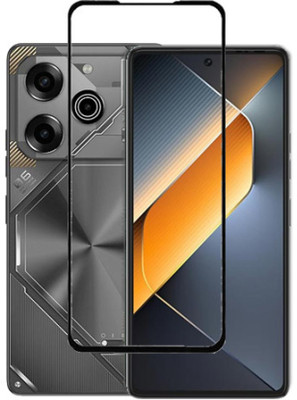 RCHJV Edge To Edge Tempered Glass for TECNO Pova 6 PRO(Pack of 1)