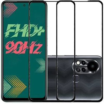 9H Edge To Edge Tempered Glass for Infinix Hot 11S-| 9H Tempered Glass Screen Protector Guard |(Pack of 2)