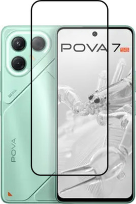 NEXZONE Edge To Edge Tempered Glass for Tecno Pova 7 5G(Pack of 1)
