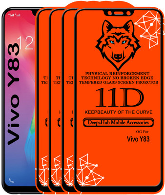 DeepzHub Edge To Edge Tempered Glass for Vivo Y83(Pack of 4)