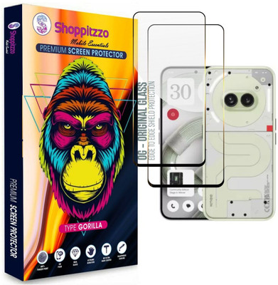 Shoppitzzo Edge To Edge Tempered Glass for Nothing Phone 2a Plus (6.7 Inch)**DuraGlass**Millitary Grade-Anti Explosion-Tempered Glass/Full Screen Coverage-Edge to Edge/9H Hardness/With Easy Installation Kit(Pack of 2)