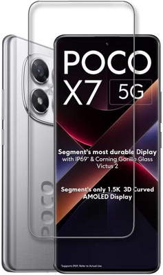 NKCASE Edge To Edge Tempered Glass for Poco X7 5G(Pack of 1)