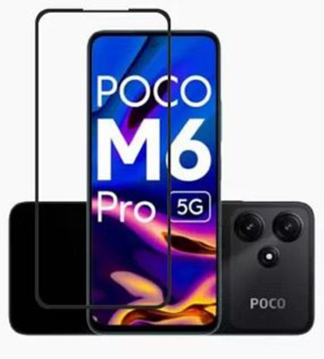 Techforce Edge To Edge Tempered Glass for Poco M6 Pro(Pack of 1)