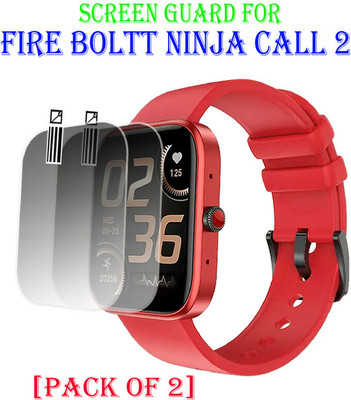 YCHROZE Edge To Edge Tempered Glass for FIRE BOLTT NINJA CALL 2(Pack of 2)