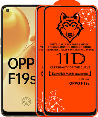 CRodible Edge To Edge Tempered Glass for OPPO F19s(Pack of 2)