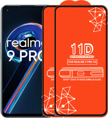 Qyist Edge To Edge Tempered Glass for Realme 9 Pro 5G(Pack of 2)