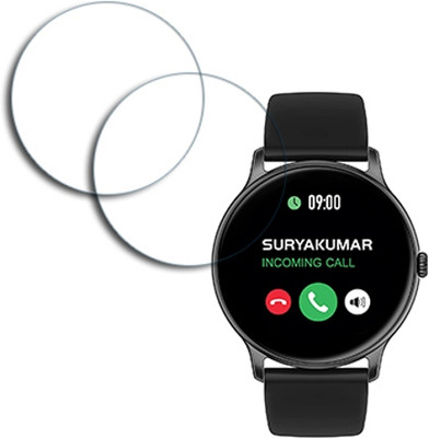 SOMTONE Edge To Edge Tempered Glass for Maxima Max Pro Knight Bluetooth Calling smartwatch with 44.5mm SMARTWATCH SCREEN GUARD(Pack of 2)