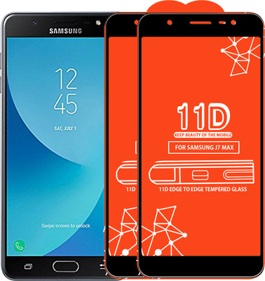 Roxel Edge To Edge Tempered Glass for Samsung Galaxy J7 Max(Pack of 2)