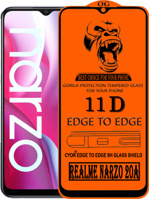 CYOR Edge To Edge Tempered Glass for REALME NARZO 20A(Pack of 1)