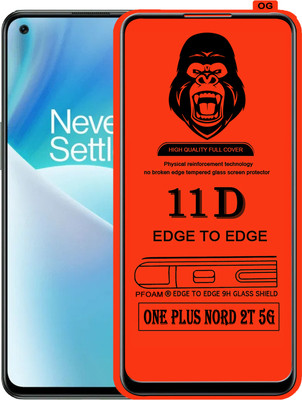 Laxdom Edge To Edge Tempered Glass for ONEPLUS NORD 2T 5G(Pack of 1)