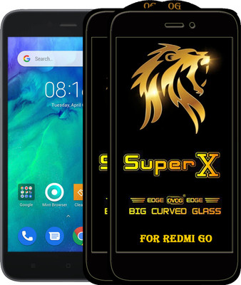 PFOAM Edge To Edge Tempered Glass for REDMI GO(Pack of 2)
