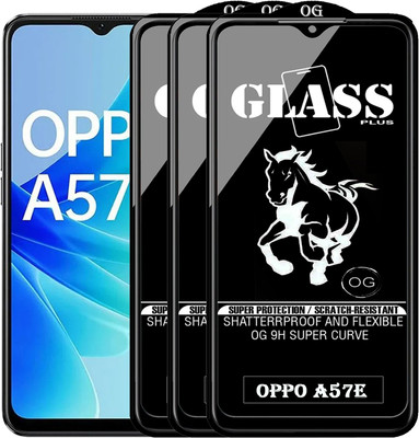 PFOAM Edge To Edge Tempered Glass for OPPO A57E(Pack of 3)