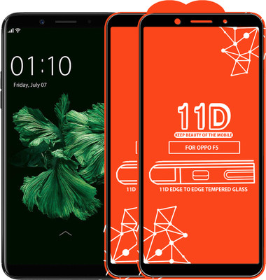 Roxel Edge To Edge Tempered Glass for Oppo F5(Pack of 2)