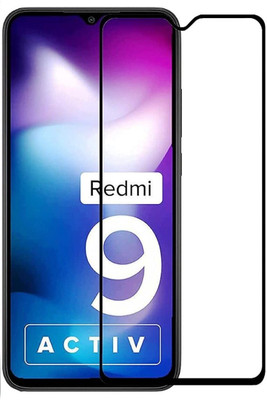 HIE POWER Edge To Edge Tempered Glass for Redmi 9 Activ-Anti-Fingerprint, Waterproof, Oil-resistant, Bubble-Free, Anti-Static with Full Screen Coverage & Easy Installation(Edge to Edge Coverage)(Pack of 1)