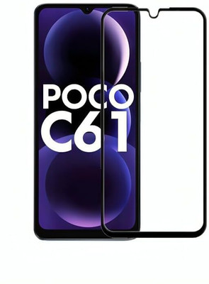 VAKIBO Edge To Edge Tempered Glass for Xiaomi Poco C61(Pack of 1)