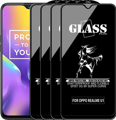 Qyist Edge To Edge Tempered Glass for Realme U1(Pack of 4)