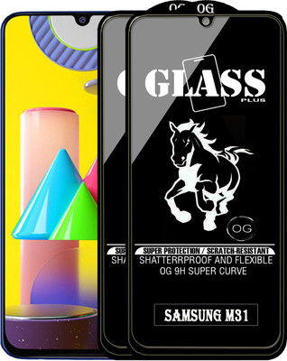 PFOAM Edge To Edge Tempered Glass for SAMSUNG GALAXY M31(Pack of 2)