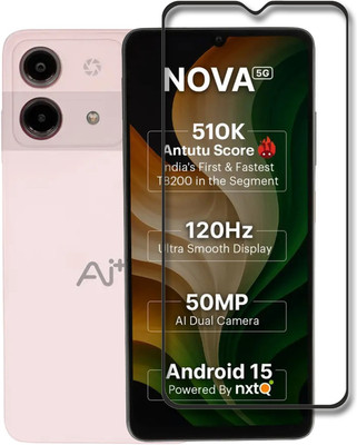 INFINITYWORLD Edge To Edge Tempered Glass for Ai+ Nova 5G(Pack of 1)