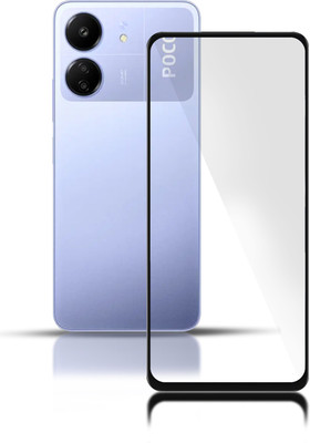 GLOBAL NOMAD Edge To Edge Tempered Glass for POCO C65(Pack of 1)