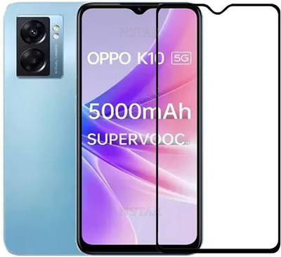 O2MG Edge To Edge Tempered Glass for OPPO K10 5G(Pack of 1)