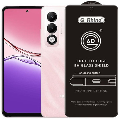 TechWings Edge To Edge Tempered Glass for OPPO K13x 5G(Pack of 1)