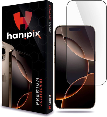Hanipix Edge To Edge Tempered Glass for Apple iPhone 16 Pro Max – Crystal Clear Scratch Protection(Pack of 1)