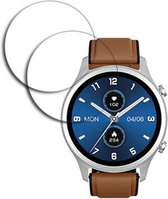 SOMTONE Edge To Edge Tempered Glass for NoiseFit Halo Smartwatch 1.43 inch SMARTWATCH SCREEN GUARD(Pack of 2)