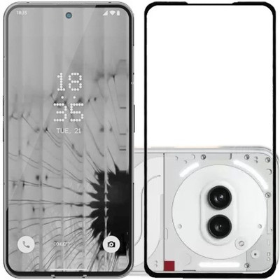 KMPERED Edge To Edge Tempered Glass for Nothing Phone (3a)(Pack of 1)