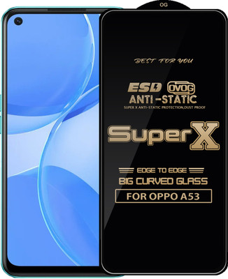 Qyist Edge To Edge Tempered Glass for OPPO A53(Pack of 1)