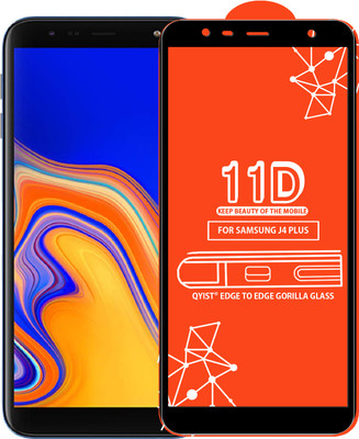Qyist Edge To Edge Tempered Glass for Samsung Galaxy J4 Plus(Pack of 1)