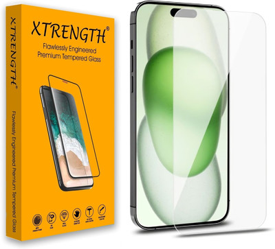 XTRENGTH Edge To Edge Tempered Glass for Apple iPhone 15 Plus(Pack of 1)