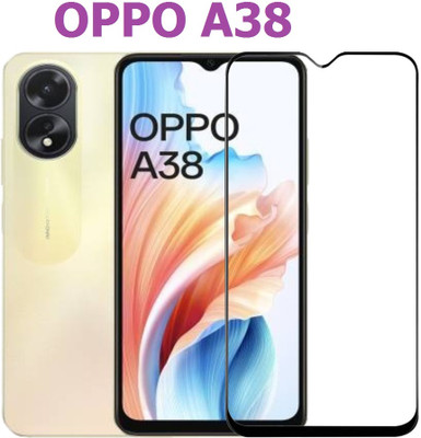 BRENZZ Edge To Edge Tempered Glass for Oppo A38(Pack of 1)