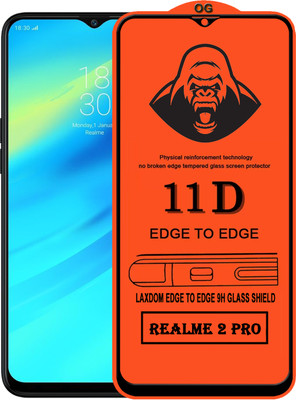 Laxdom Edge To Edge Tempered Glass for Realme 2 Pro(Pack of 1)