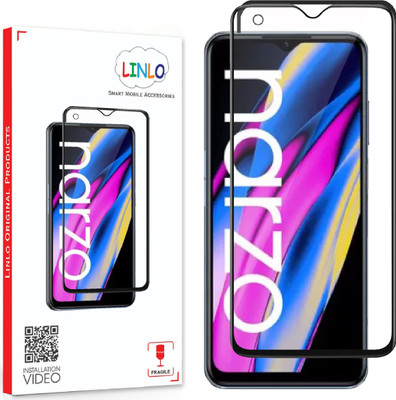 LINLO Edge To Edge Tempered Glass for Realme Narzo 50A prime/9i 5G/C35(Pack of 1)