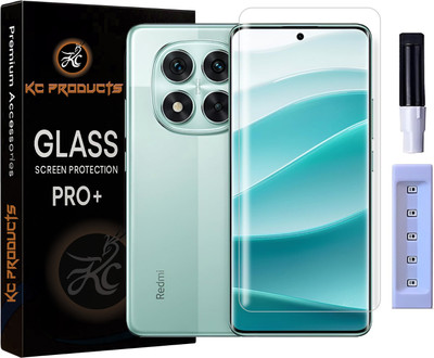 KC PRODUCTS Edge To Edge Tempered Glass for Redmi Note 14 Pro 5G, MI Note 14 Pro 5G, with Easy Self Installation Kit(Pack of 1)
