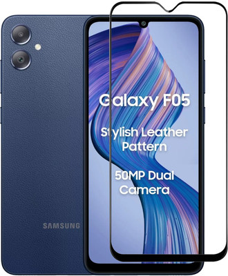 DSCASE Edge To Edge Tempered Glass for Samsung Galaxy F05(Pack of 1)