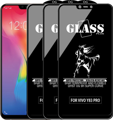 Qyist Edge To Edge Tempered Glass for VIVO Y83 PRO(Pack of 3)