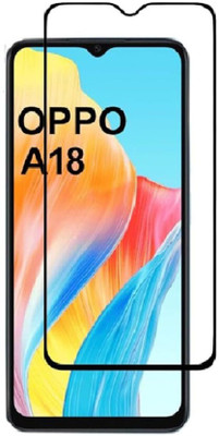 DMJHP Edge To Edge Tempered Glass for OPPO A18(Pack of 1)