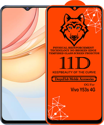 CRodible Edge To Edge Tempered Glass for vivo Y53s(Pack of 1)