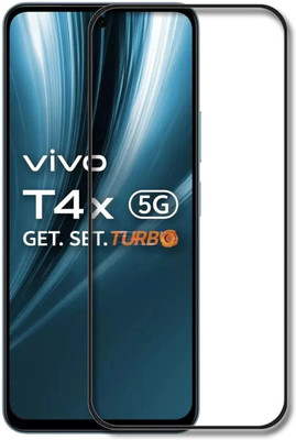 INFINITYWORLD Edge To Edge Tempered Glass for Vivo T4x 5G, vivo T4x 5G(Pack of 1)