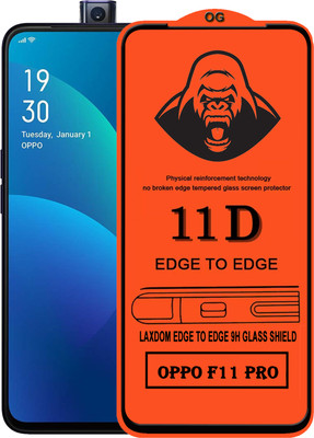 Laxdom Edge To Edge Tempered Glass for OPPO F11 PRO(Pack of 1)