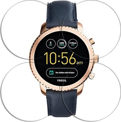 SOMTONE Edge To Edge Tempered Glass for Fossil Gen 3 44mm SMARTWATCH SCREEN GUARD(Pack of 4)