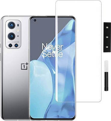 KadWaniya Edge To Edge Tempered Glass for Oneplus 9 Pro UV Tempered Glass, 3D tempered Glass, Best Quality Tempered Glass, High Quality UV Tempered glass(Pack of 1)