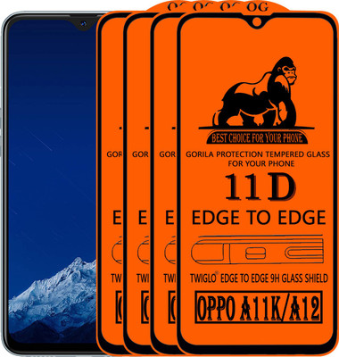 TWIGLO Edge To Edge Tempered Glass for OPPO A11K(Pack of 4)