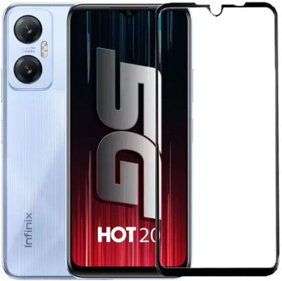 S-Softline Edge To Edge Tempered Glass for Infinix HOT 20 5G, Edge to Edge HD Quality Full Screen Coverage With Camera Cut(Pack of 1)