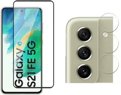 ISAAK Edge To Edge Tempered Glass for Samsung Galaxy S21 FE 5G, Edge to Edge, 11D Tempered Glass Camera Lens Protector (COMBO PACK)(Pack of 2)