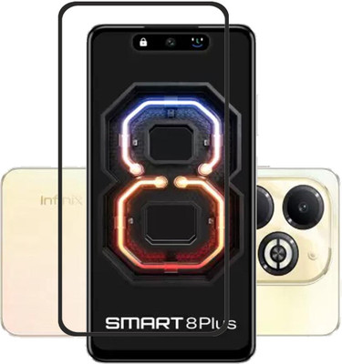NKCASE Edge To Edge Tempered Glass for Infinix Smart 8 Plus(Pack of 1)