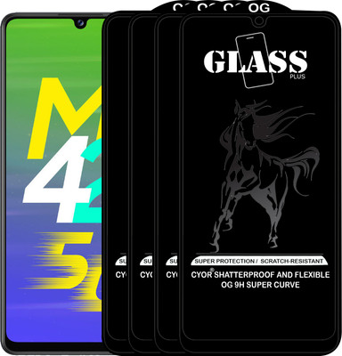 CYOR Edge To Edge Tempered Glass for SAMSUNG M42 5G(Pack of 4)