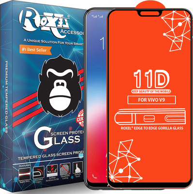Roxel Edge To Edge Tempered Glass for Vivo V9(Pack of 1)