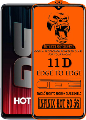 TWIGLO Edge To Edge Tempered Glass for INFINIX HOT 20 5G(Pack of 1)